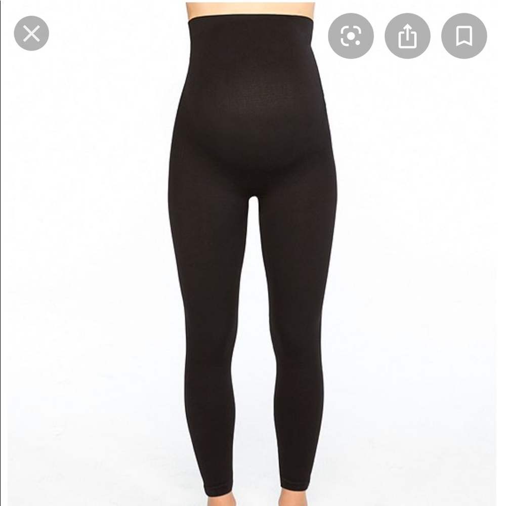 Mama Look at Me Now Maternity Leggings Black Spanx